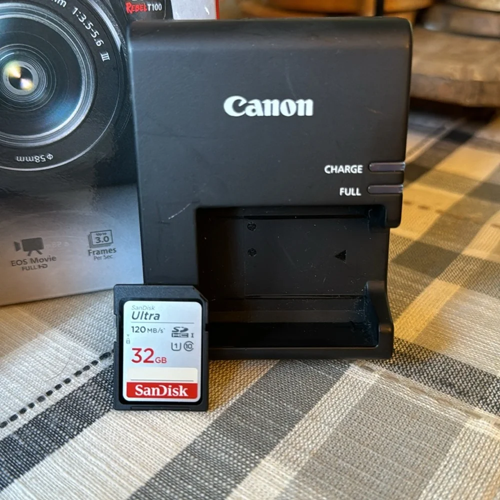 Canon EOS Rebel T100 Kit. BRAND NEW. NEVER USED.